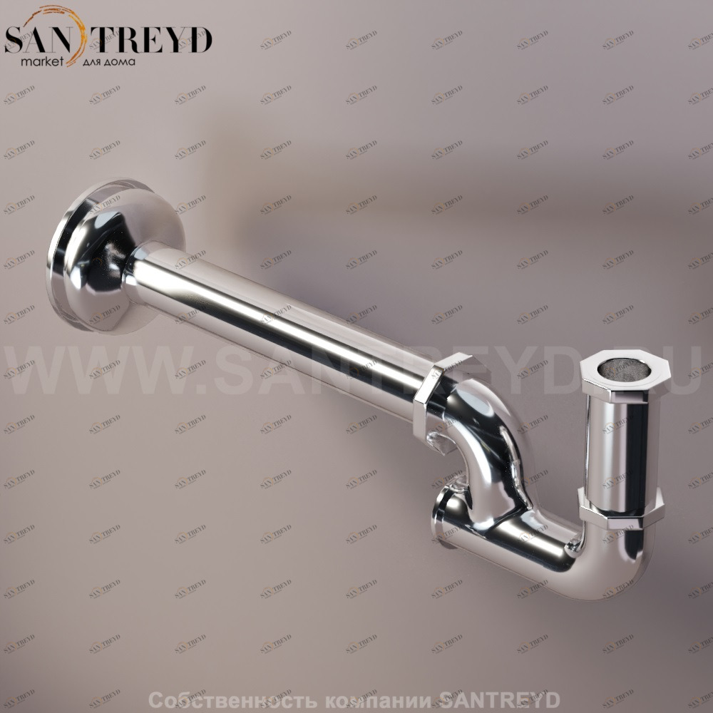 Agape  Сифон для раковин или биде хромированный MET0417S Ricambi