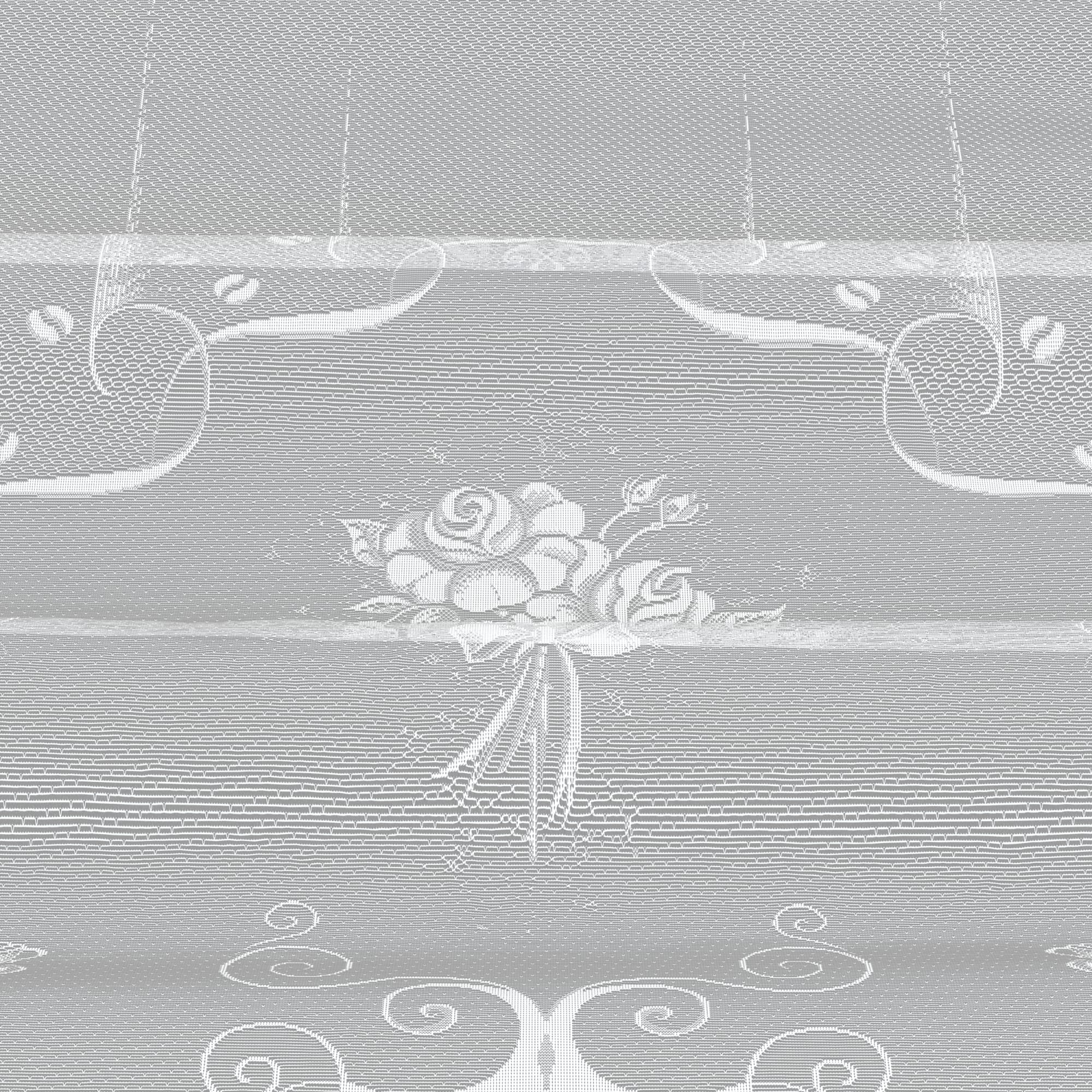 18205282 Занавеска для кухни на ленте «Утро», 220х160 см, сетка, цвет белый Santreyd  - Вид №2