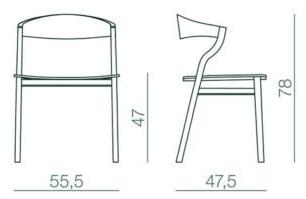 Bedont Деревянный стул с мягким сиденьем Kalea sun-id-1505006 - Вид №5