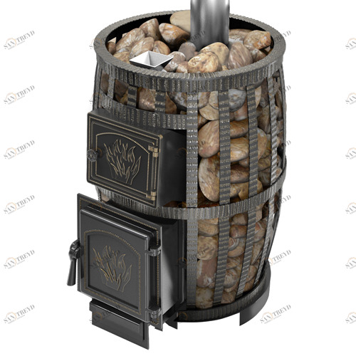 Банная печь Везувий Легенда Русский пар Ковка 18 (271) с закрытой каменкой б/в 6447