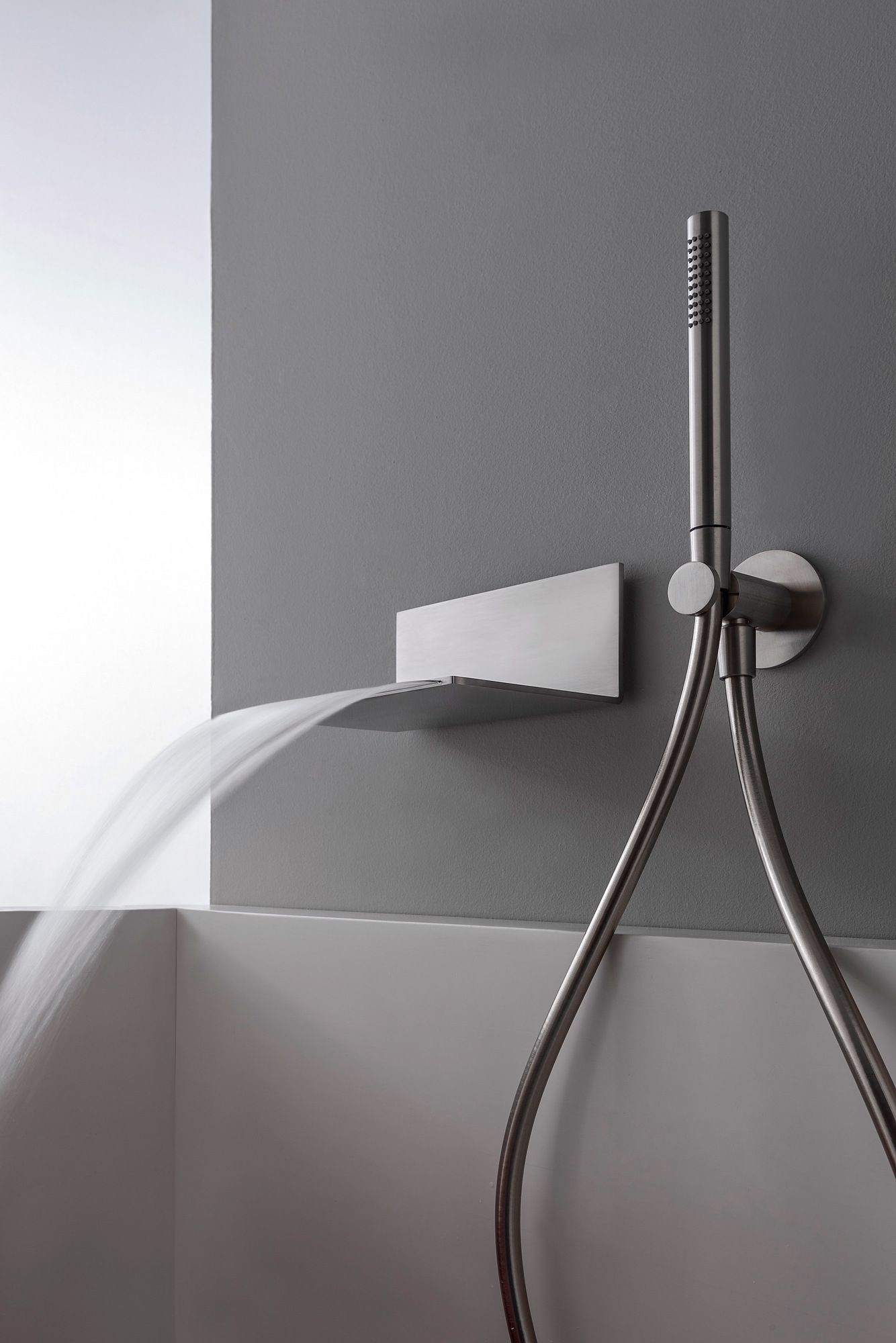 Смеситель для ванны из нержавеющей стали с душем Rubinetterie Treemme 3.6 ARCH-00023668 - Вид №1