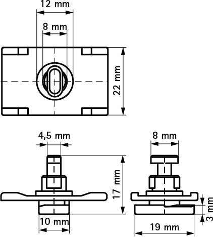 0854313 starQuick® Адаптер для профиля монтажные элементы для профиля BIS starQuick® walraven  - Вид №1