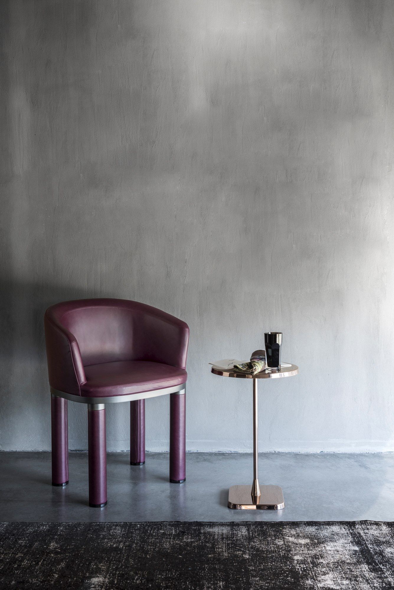 Круглый журнальный столик из нержавеющей стали GHIDINI1961 ARCH-00124146 - Вид №3