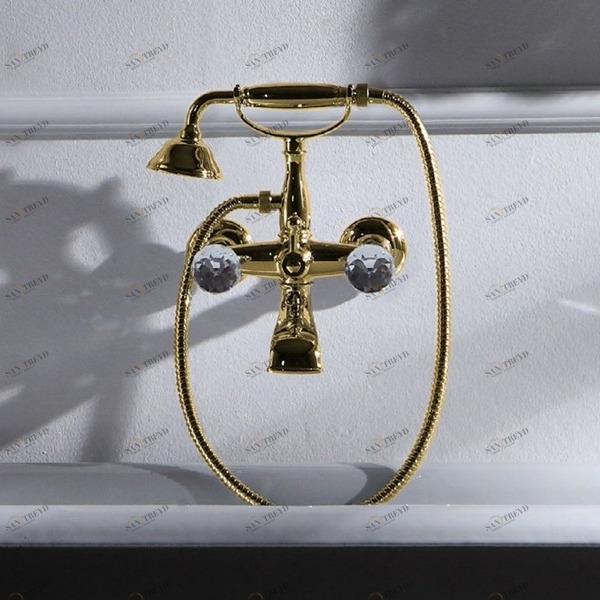 Настенный смеситель для ванны Olympia Ceramica Impero Style золото Guilini G 3900S