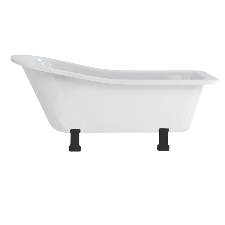 Burlington Тапочки для ванны Harewood со стандартными ножками с традиционными ножками из хрома E1 E11 CHR  - Вид №8