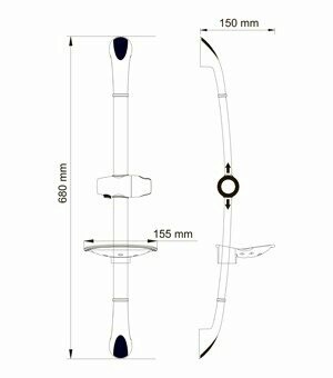 A006 Душевой комплект WasserKRAFT  - Вид №2