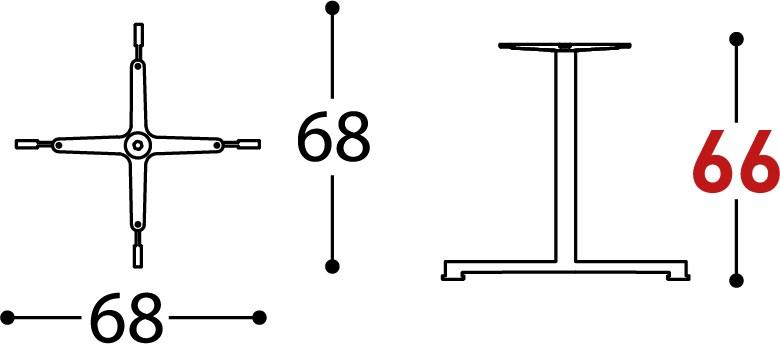 Varaschin Основание стола из стали с 4-звездочным порошковым покрытием Summer set 147bl - Вид №5