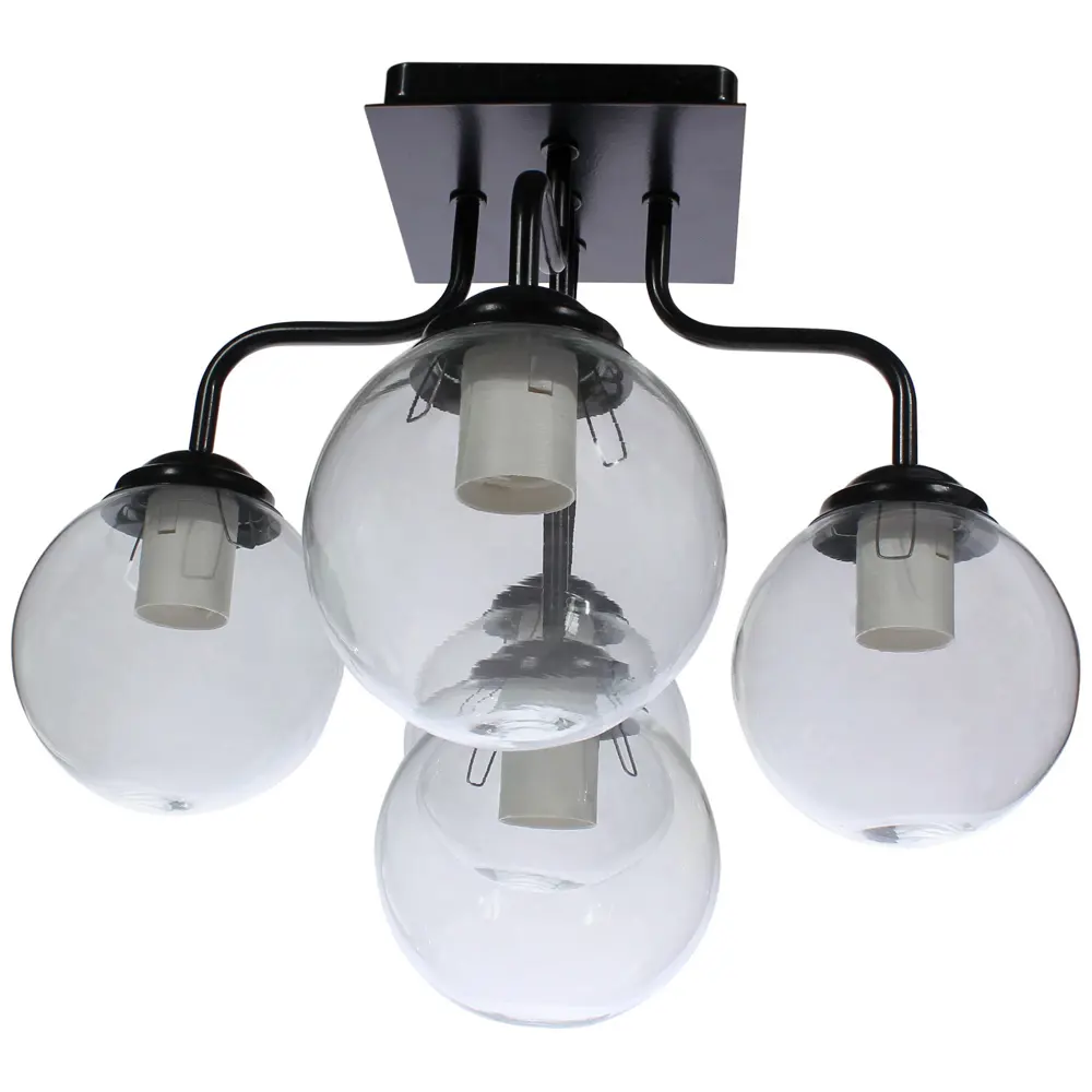 Люстра потолочная «Циркон 003», 5 ламп, 18 м², цвет чёрный СВЕТУС STLM-2196072