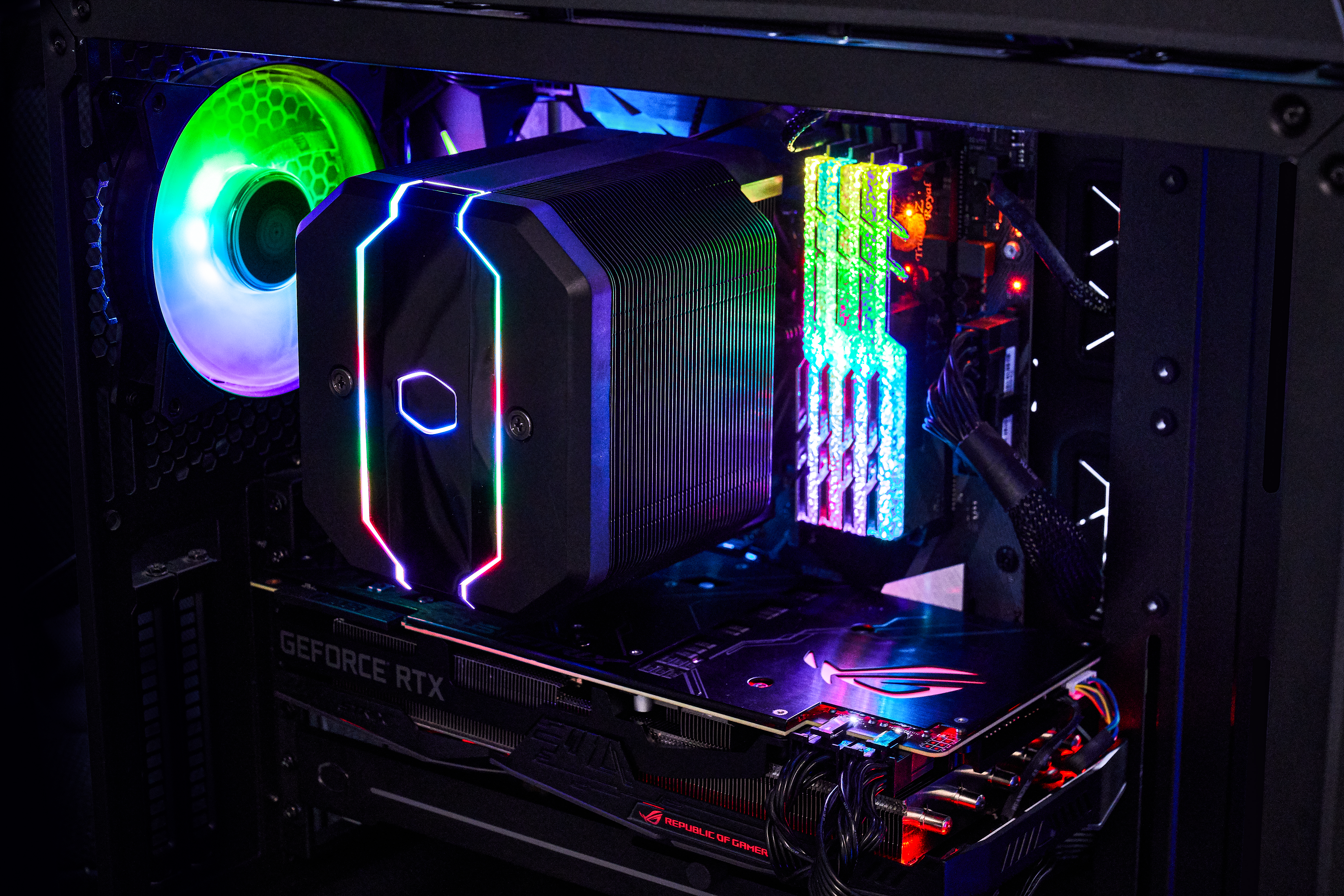 MAM-D6PN-120PA-R1 cpu air ma620m, 650-2000 rpm, 200w, argb led fan, argb led controller, full socket support Cooler Master Santreyd  - Вид №10