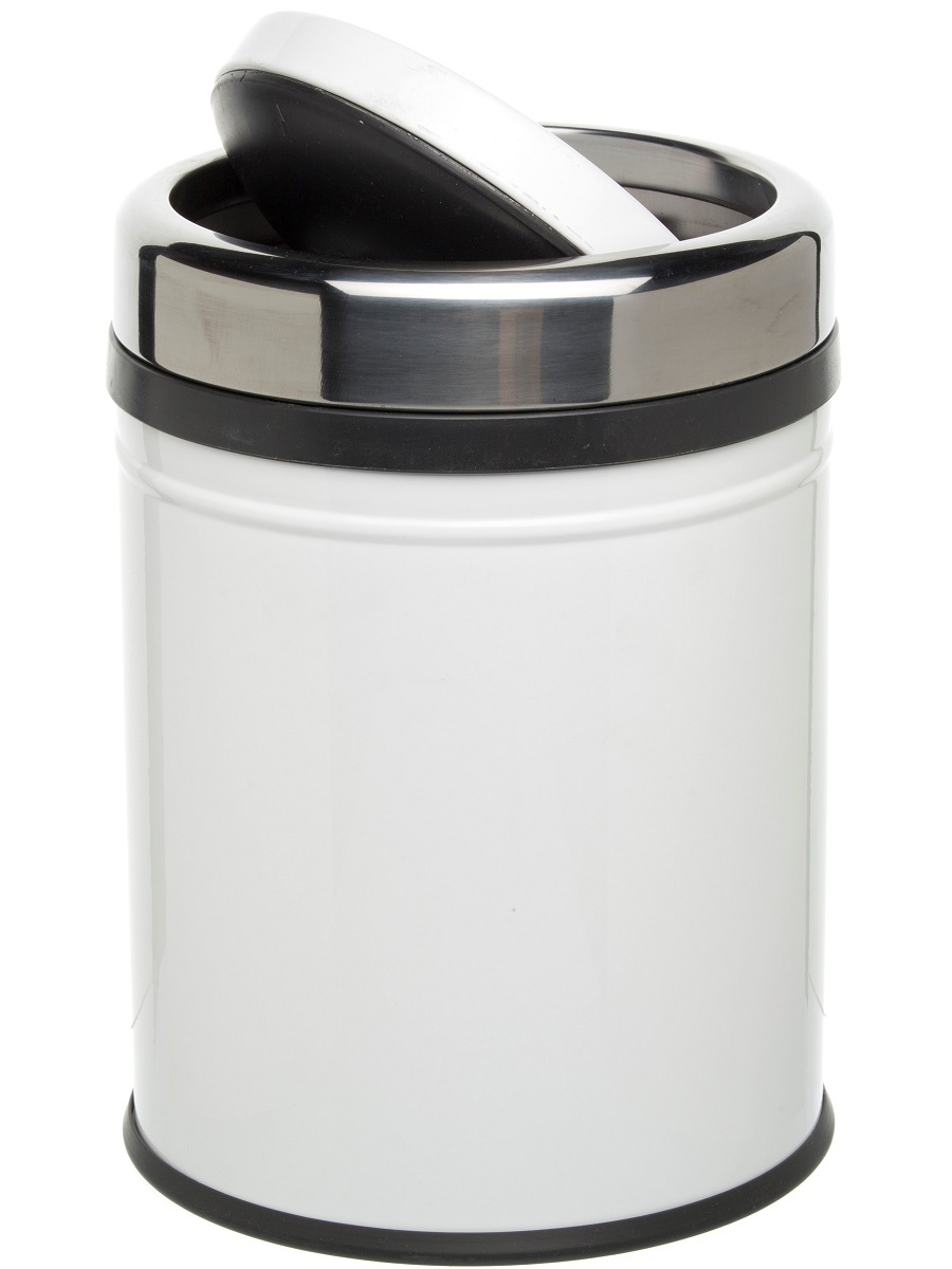 Вёдра с педалью и крышкой Libra 8L White NAVAKO 11143 - Вид №1