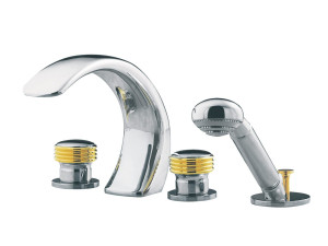 Набор для ванны с 4 отверстиями и ручным душем