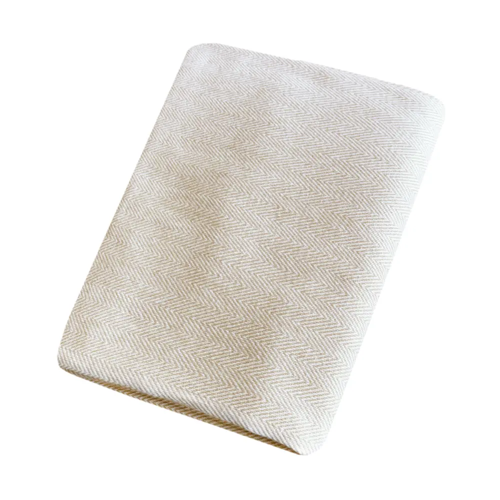 Плед Милан бежевый с вензельным узором 150x200 см 89426312 Santreyd STLM-1582112 - Вид №1