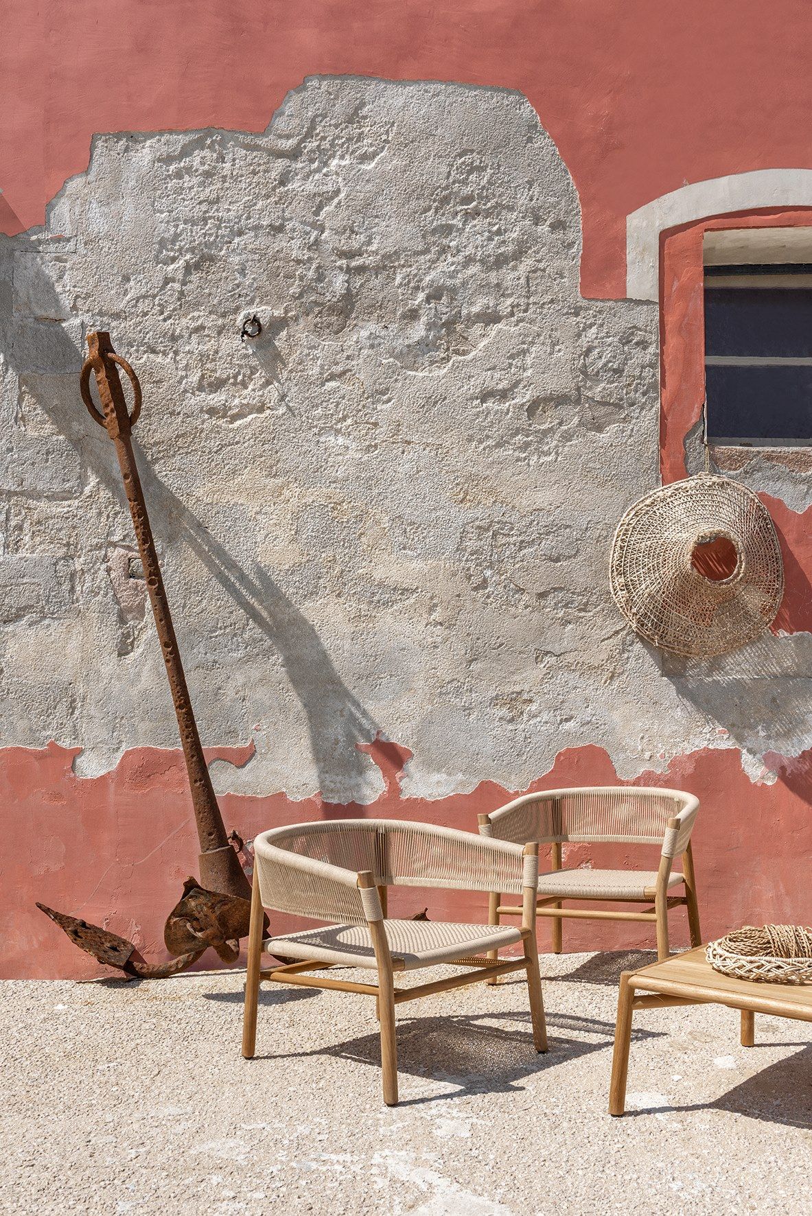 Веревочный садовый стул с подлокотниками Ethimo ARCH-00076587 - Вид №7