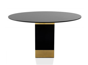 Круглый стальной стол