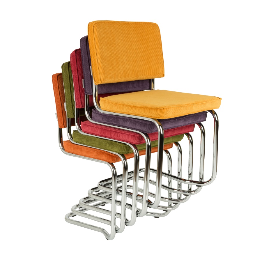 Стул Ridge Kink Rib серый Zuiver 1100059 - Вид №7