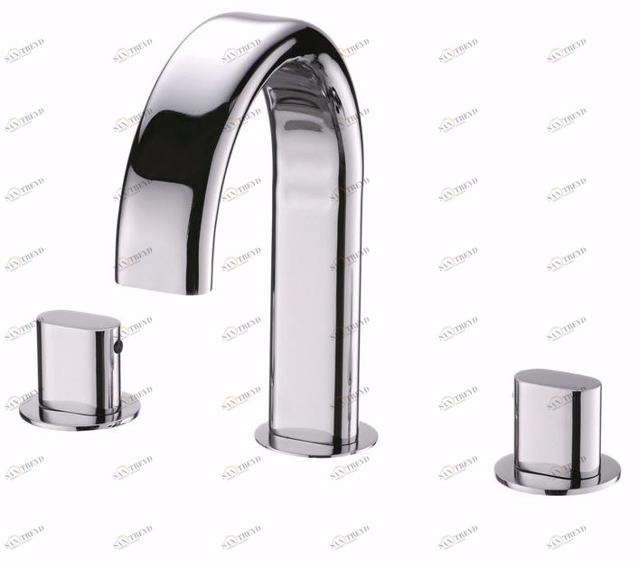 JUSTIME Смеситель для раковины на 3 отверстия из хромированной латуни Perfecto 6920-91-80cp