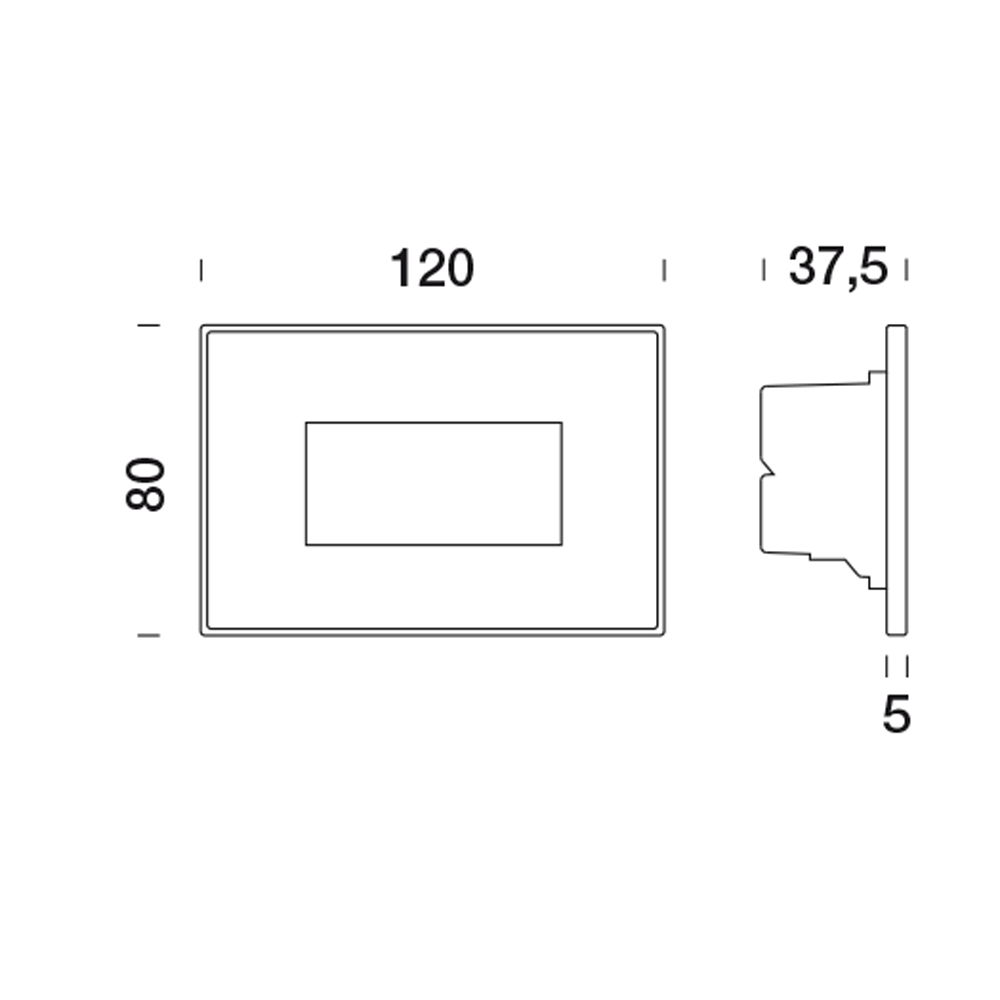 5003266 Светильник встраиваемая в стену / Наружнее освещение Platek SPY MEDIUM  SPY MEDIUM - LED 4000K diffuse  - Вид №6