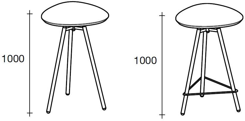 Sesta Высокий стол для контракта Blog Bg-244 - Вид №1