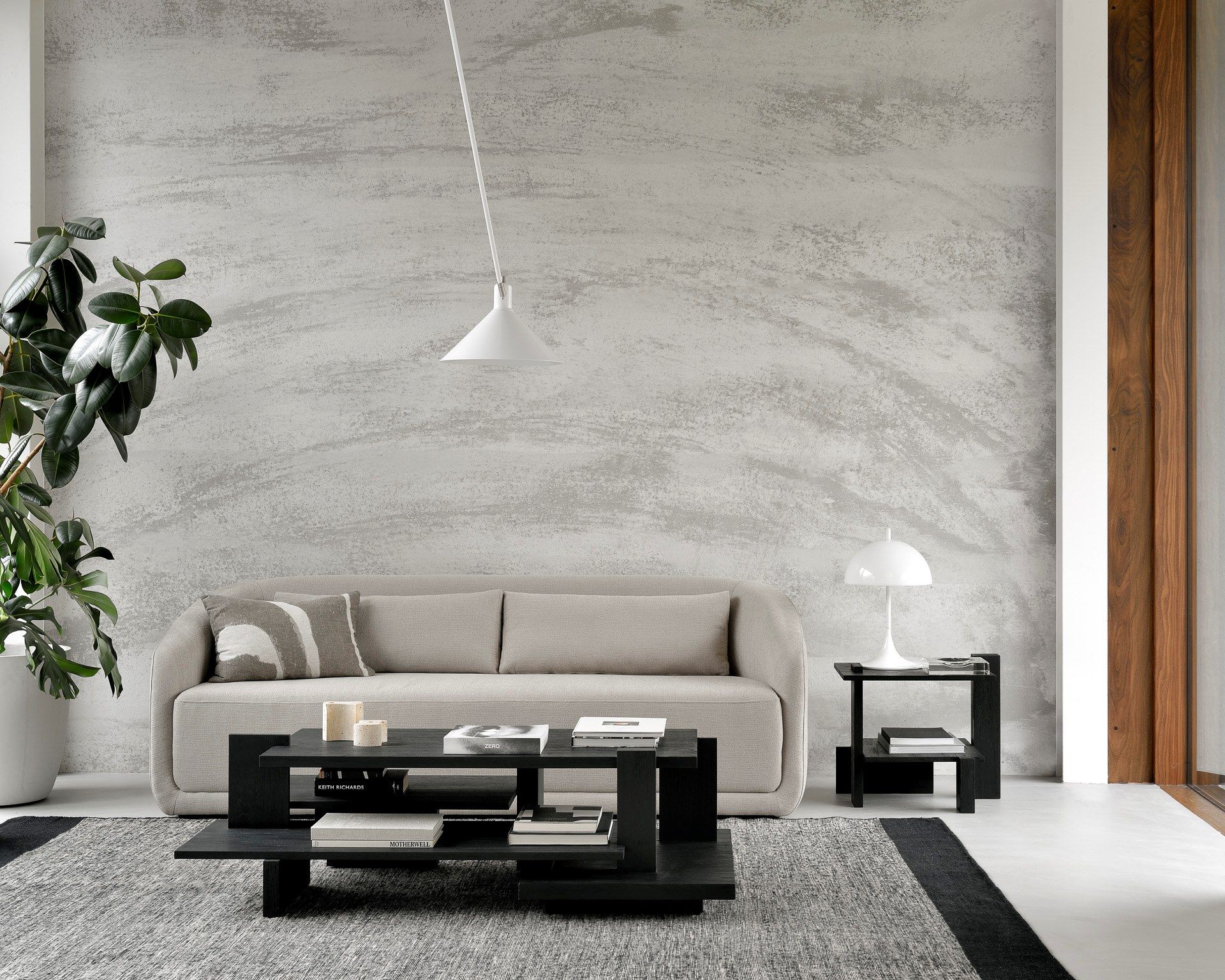 Деревянный низкий прямоугольный журнальный столик с журнальной стойкой Ethnicraft Аннотация ARCH-00084472 - Вид №7