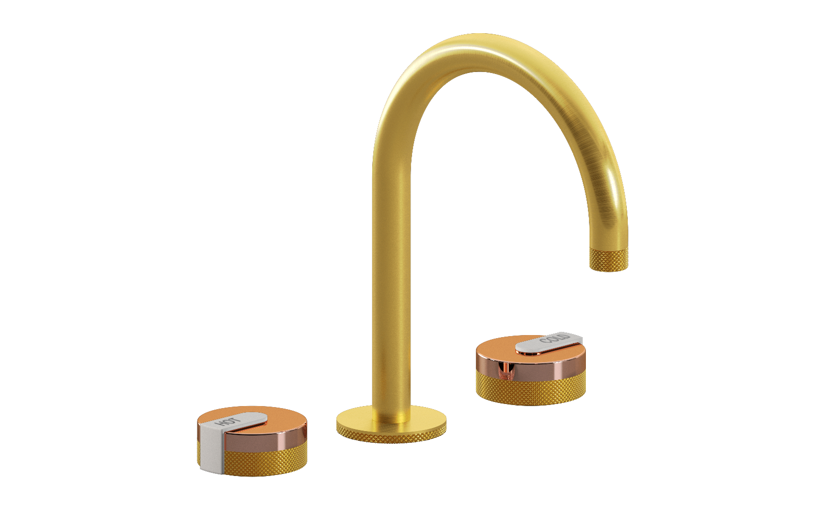 E-11512-R1RG-L1WT-BAU Смеситель для умывальника на 3 отвертия GRAFF MOD+