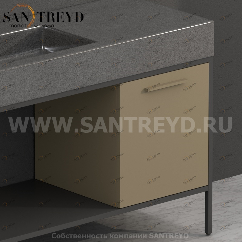 SD4548PA2 Тумба с открывающейся правой створкой (с 1 стеклянной полкой) Globo Ceramica Globo INCANTHO