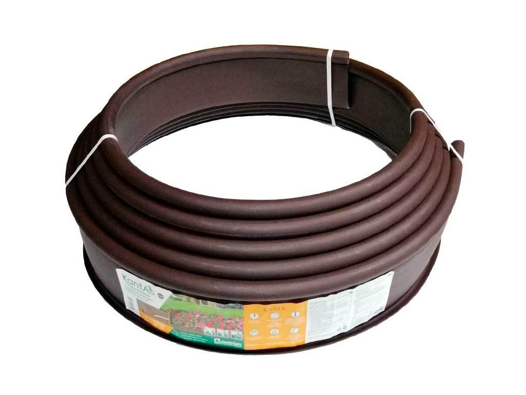 Садовый бордюр "Канта PRO", коричневый ГеоПластБорд GPBST-42