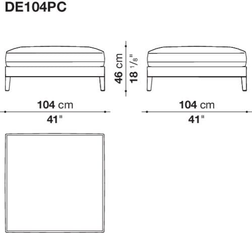 Угловой диван из ткани Maxalto Dives Soft ARCH-00042072 - Вид №13