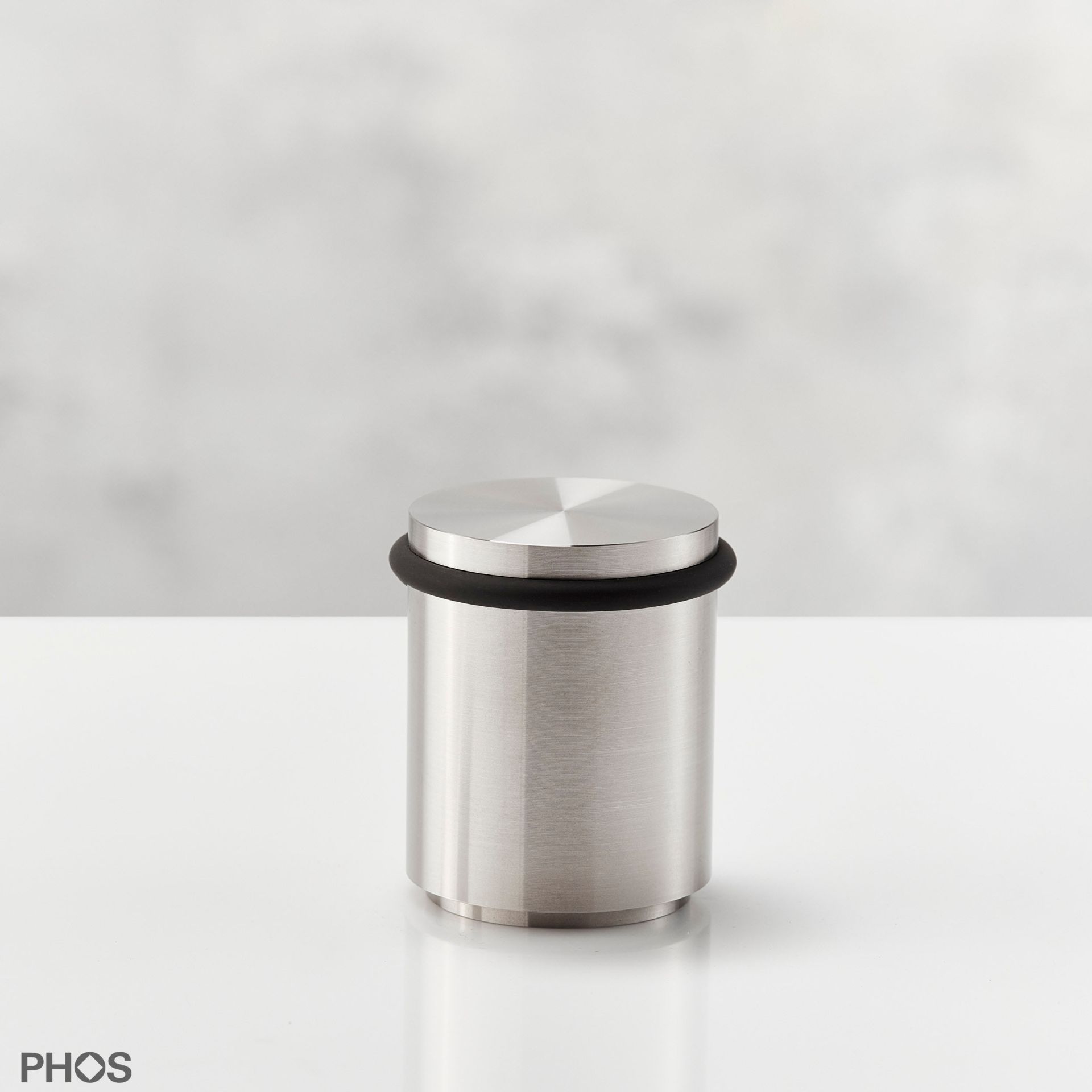 TSB50-65 Дверной стопор нижний, привинченный, ø54 мм, высота 6,5 см. PHOS 