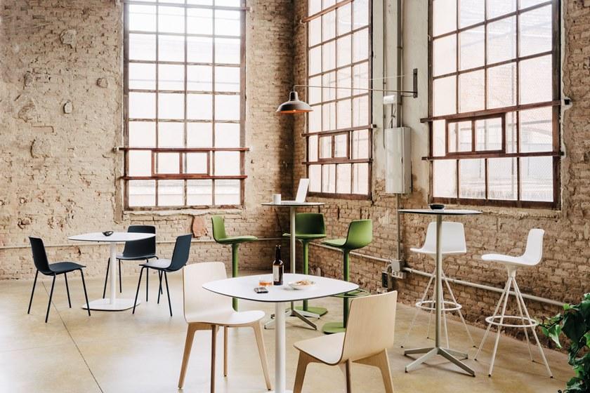 ENEA Круглый стол с алюминиевым основанием и основанием из hpl Lottus tables sun-id-1412823 - Вид №2