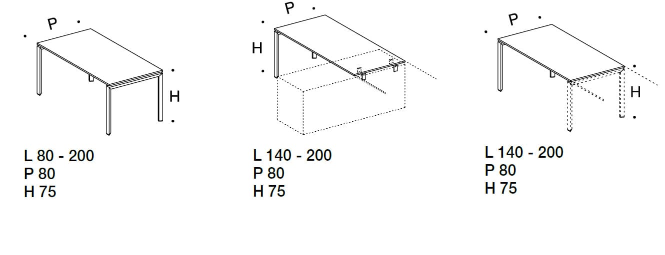 Алюминиевый стол с регулируемой высотой Citterio ARCH-00015989 - Вид №2
