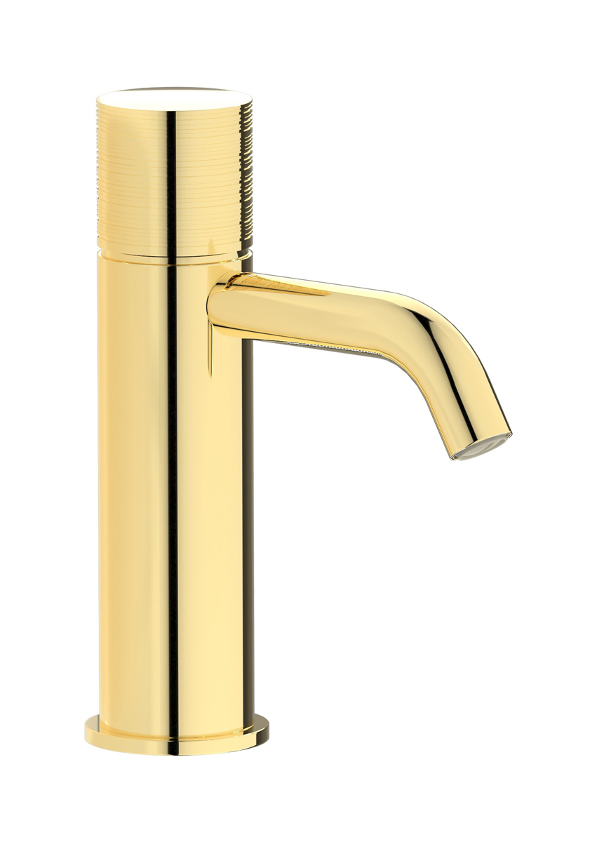 Смеситель для раковины на 1 отверстие в комплекте с донным клапаном WE ARE IB vn394cs Pale Gold Vinile