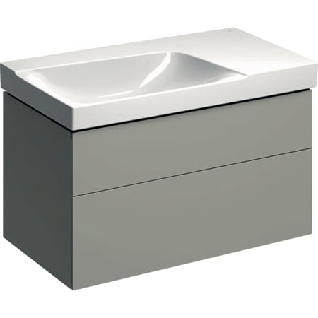 500.516.43.1 Шкафчик для раковины Geberit Xeno² с полкой, с двумя выдвижными ящиками Geberit  - Вид №8