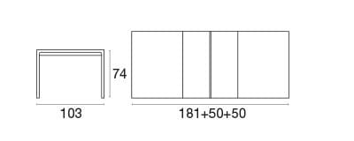 Алюминиевый прямоугольный выдвижной стол emu Terramare ARCH-00060211 - Вид №5