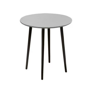 Обеденный стол круглый светло-серый 90 см "Спутник" WOODI  00-3965998 Серый;черный