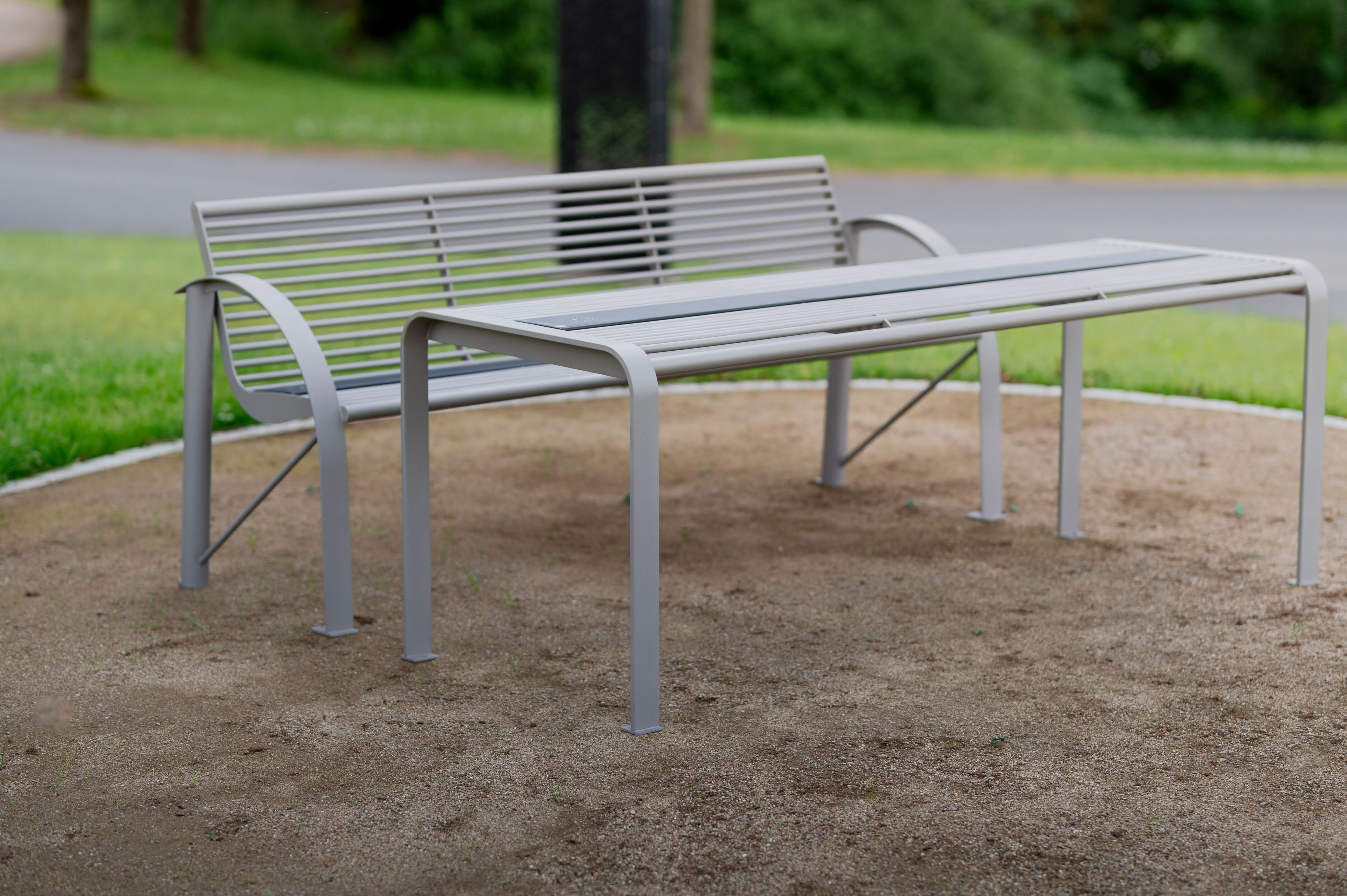 Скамья из нержавеющей стали со встроенным освещением BENKERT BANKE Siardo ARCH-00028607 - Вид №4