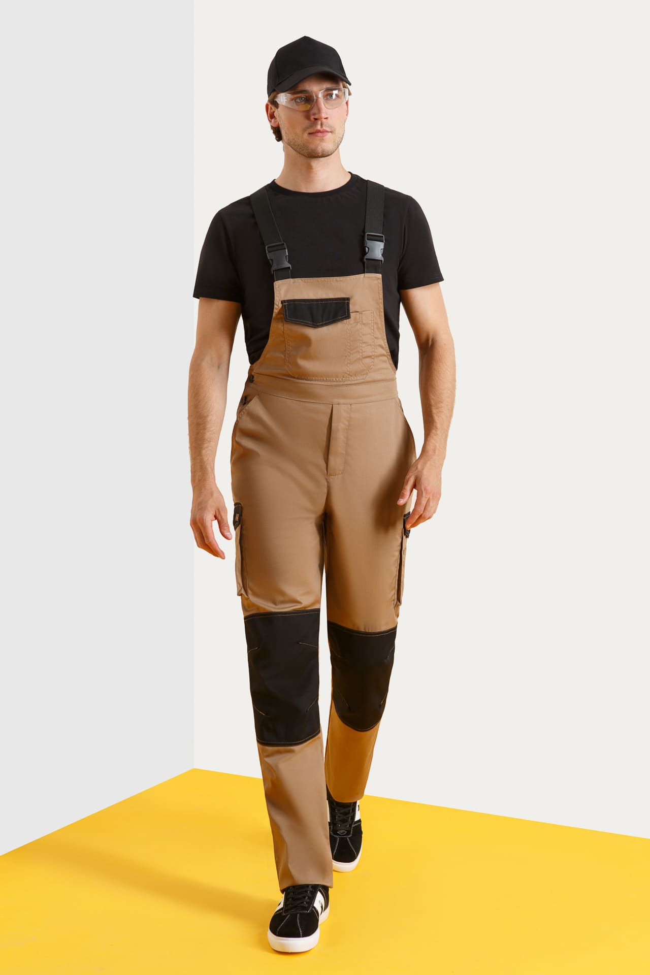 64634 Костюм  NEW 2 бежевый с черным STATUS  Летняя спецодежда  размер 56-58/182-188  - Вид №8