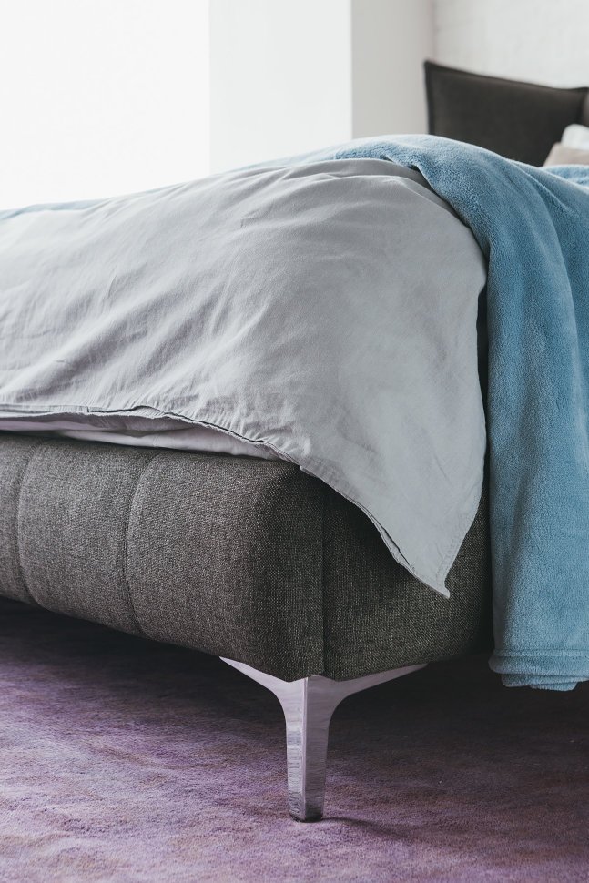 Кровать двуспальная 180х200 темно-серая Venture ICON DESIGNE ДИЗАЙНЕРСКИЕ 177959 Серый  - Вид №6