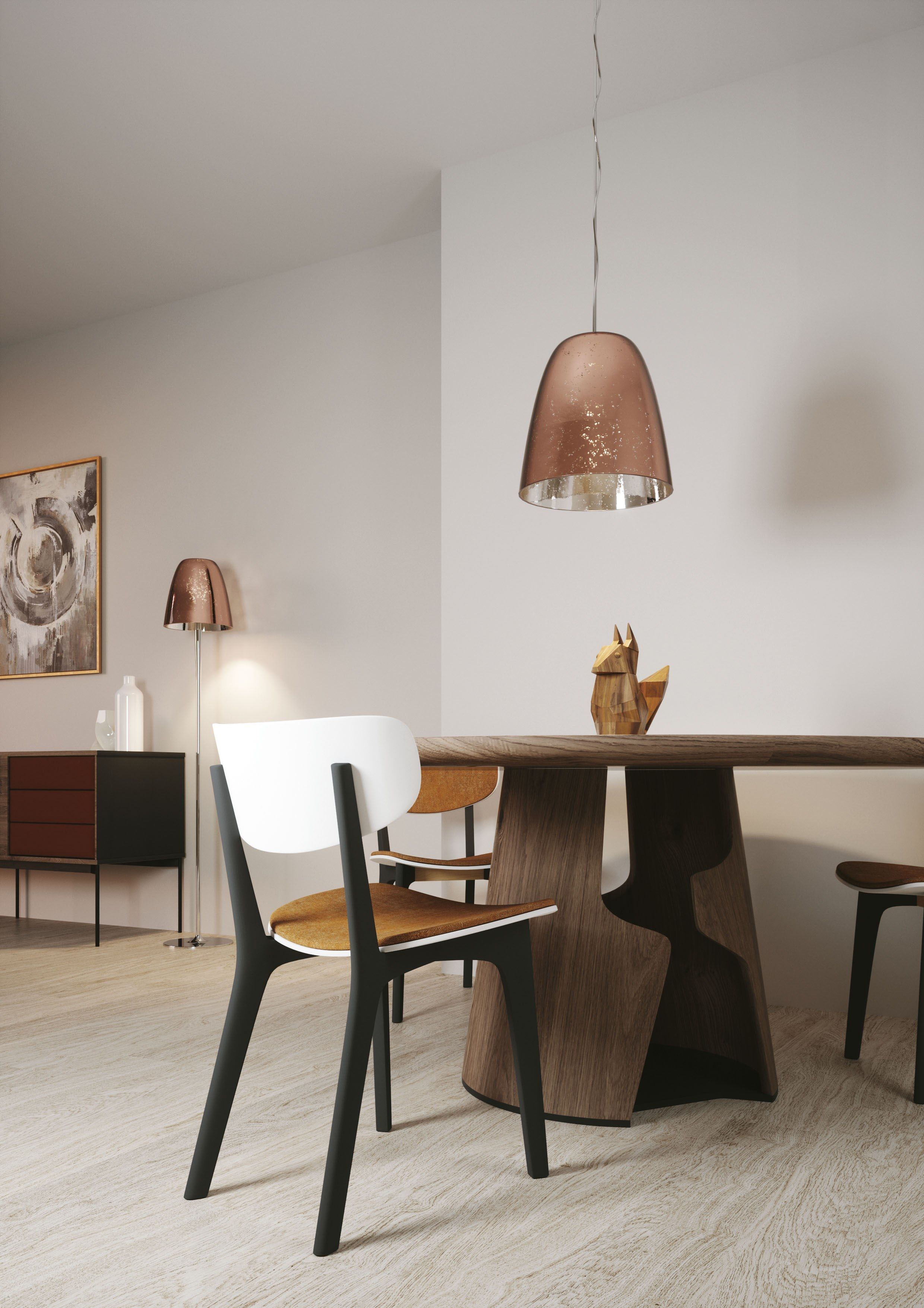 Напольная лампа из дутого стекла и металла Fan Europe Lighting окружающий свет дизайн ARCH-00045278 - Вид №1