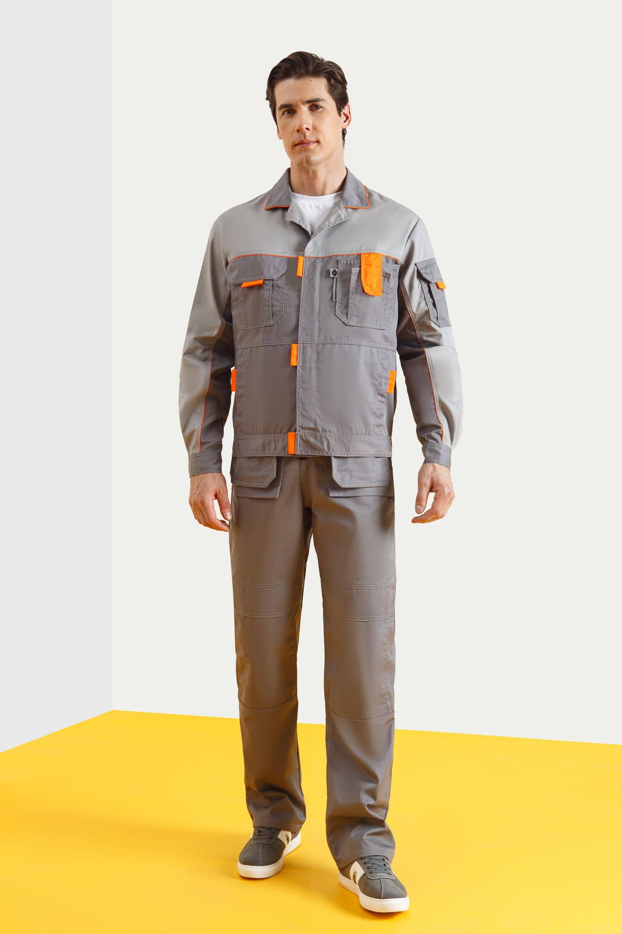 65275 Костюм "Профессионал-2" темно-серый со светло-серым  Летняя спецодежда  размер 60-62/194-200  - Вид №7