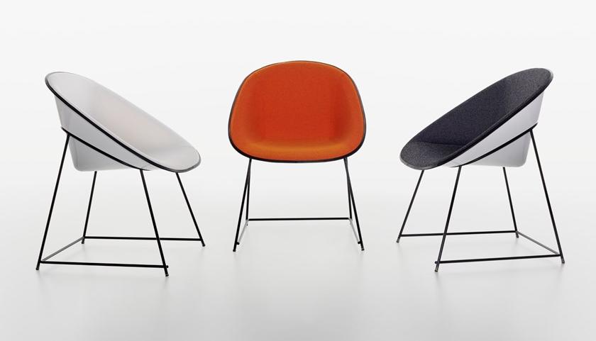 Plank Кресло с пластиковым корпусом и тканевой обивкой Cup sun-id-1430842 - Вид №2