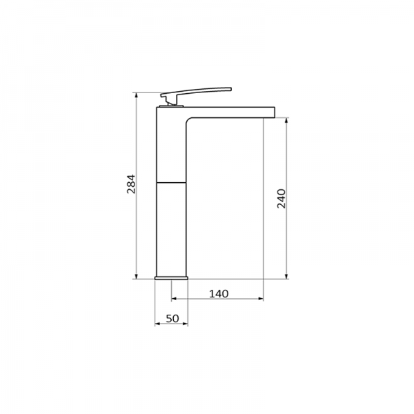 818110 PREMIUM Белый Высокий Умывальник смеситель Белый-Хром GRB MIXERS  - Вид №1