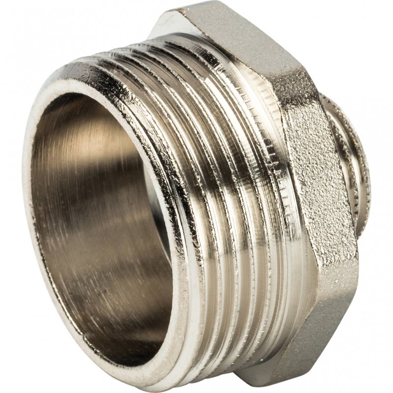 Ниппель переходной НН 1 1/4х1/2" никель STOUT SFT0004011412 - Вид №2