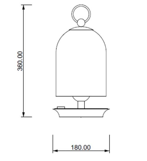 Стеклянная перезаряжаемая светодиодная настольная лампа Lampex Italiana Battery ARCH-00032811 - Вид №8
