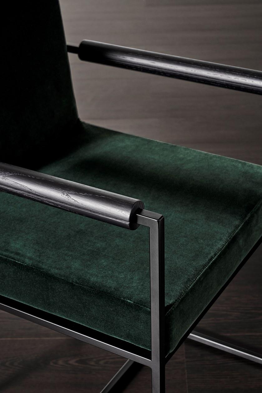 Meridiani Стул с обивкой и подлокотниками Rider sun-id-1352893 - Вид №3