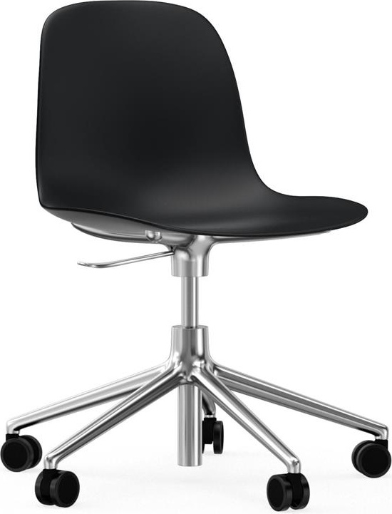 606042 Кресло Swivel 5W Gaslift Alu Black Normann Copenhagen Form