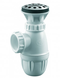 624000 000 00  Комбинированный безнапорный писсуар NF, Д. 60 мм, зажим 0/42 мм, пластик Valentin Хром