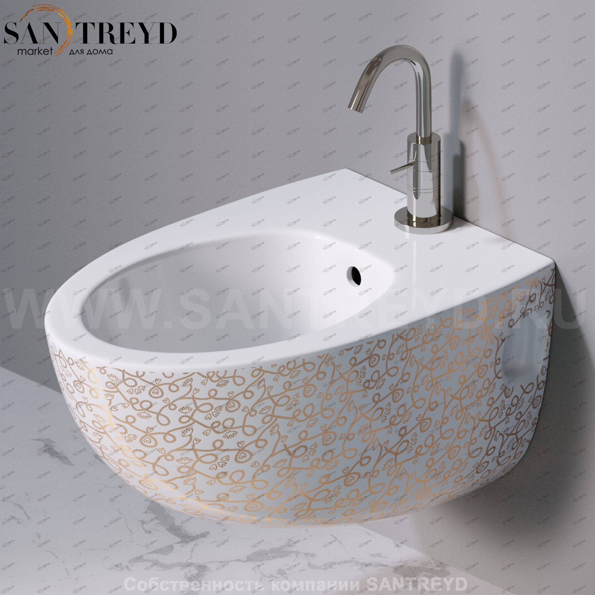 S512400G Биде подвесное OVAL A. e T. Italia AeT ITALIA