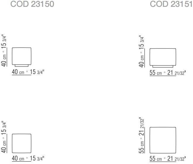 Flexform Модульный квадратный пуф из ткани Adagio sun-id-1443224 - Вид №3