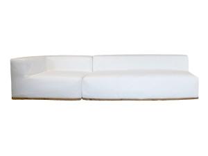 4-местный хлопок съемный диван