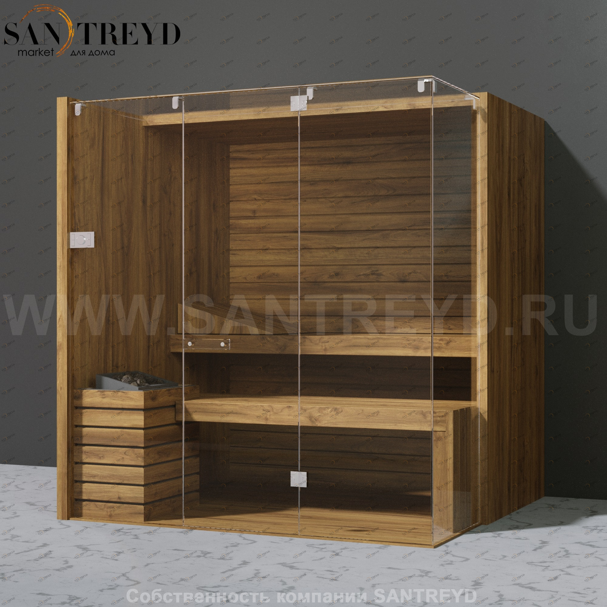 Effegibi SKY CORNER 80 SA55410019 Сауна. Мощность: 8 кВт макс. Размеры: длина 200 см, ширина 180 см. Отделка: осина термообработанная.